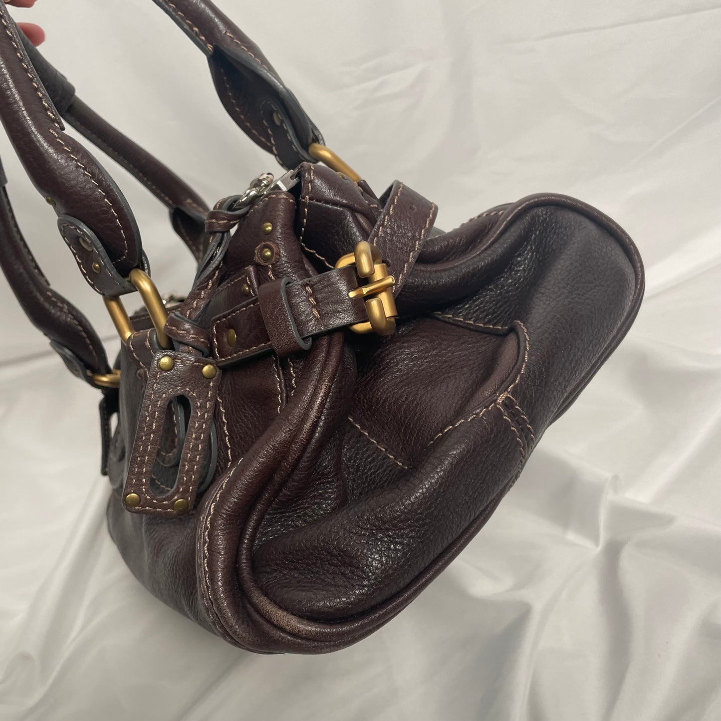 CHLOÉ 2011 brown paddington bag Swarovski