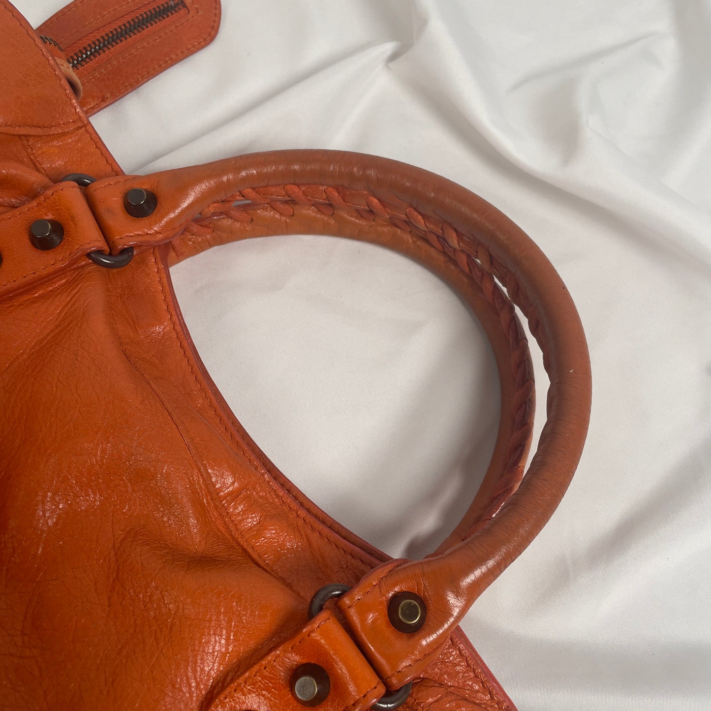 2010 Balenciaga city bag orange