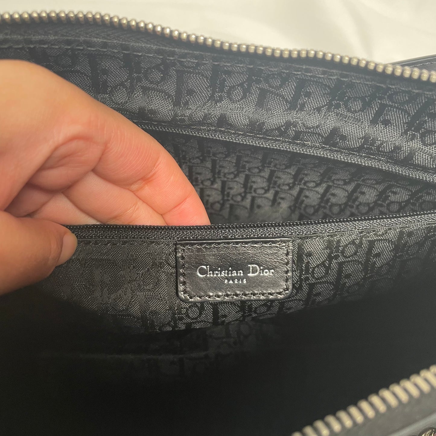 DIOR C.2003-2004 Hardcore piercing shoulder bag in black