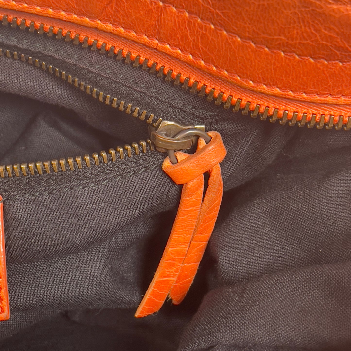 2010 Balenciaga city bag orange