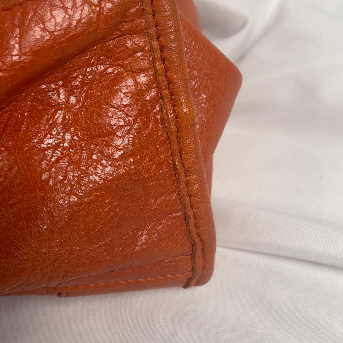 2010 Balenciaga city bag orange