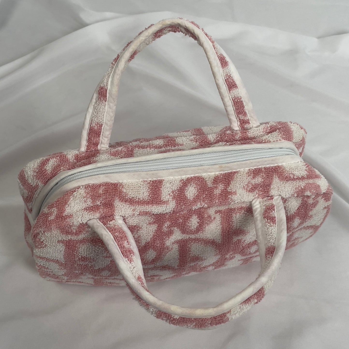Dior pink trotter terry towel bag