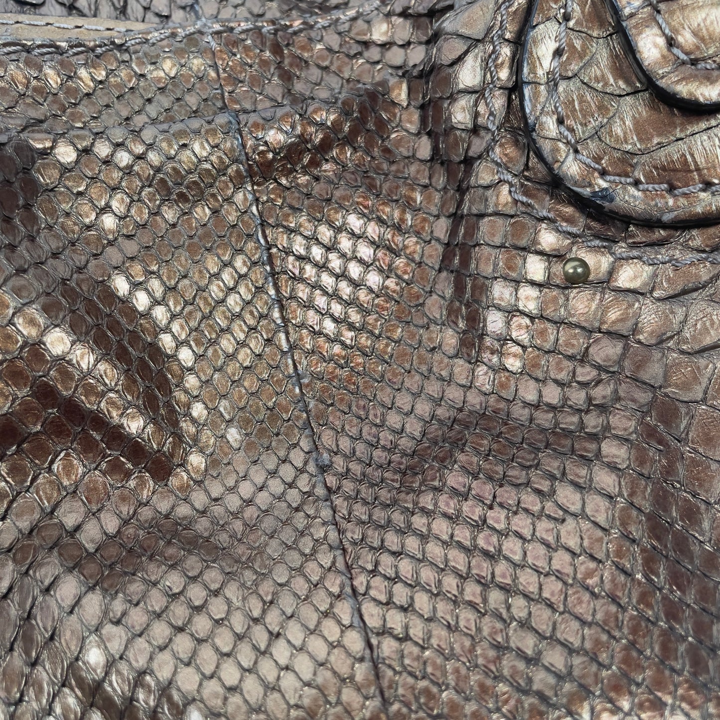 Chloé 2008 limited edition python paddington gold