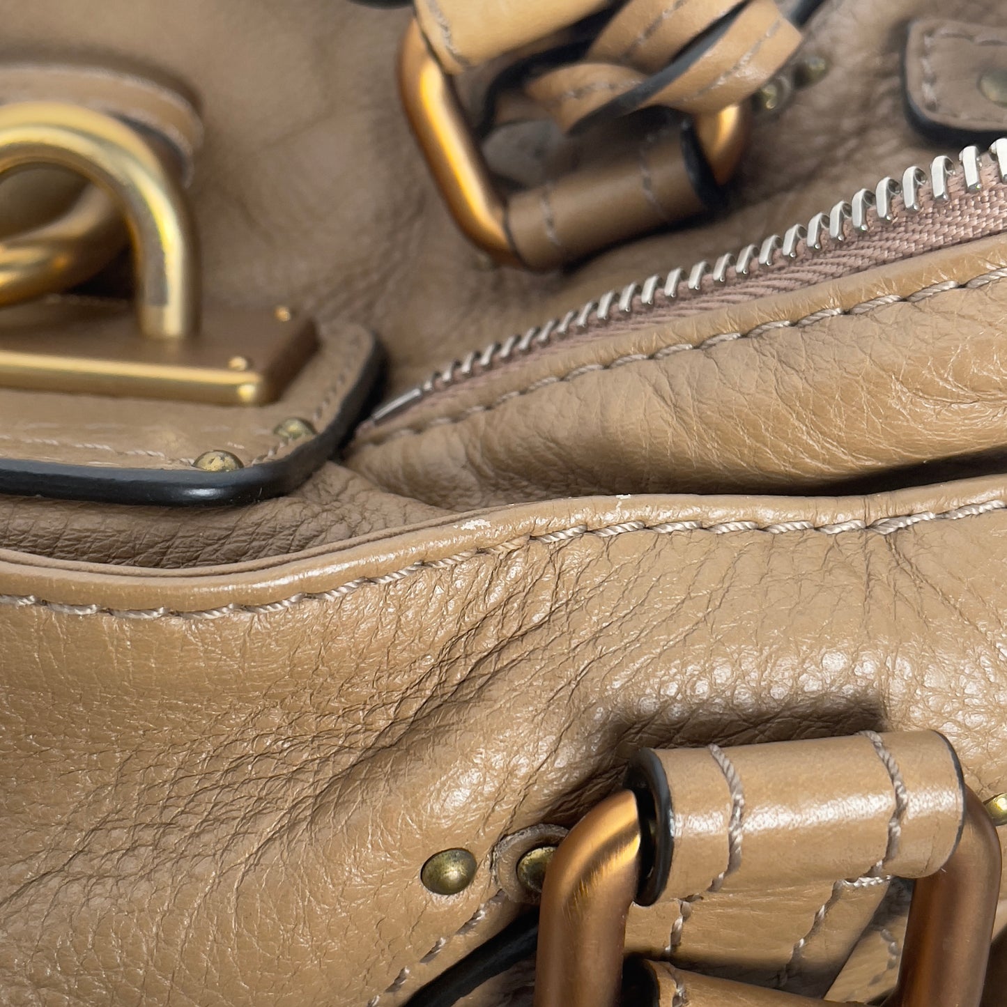 Chloé regular paddington beige