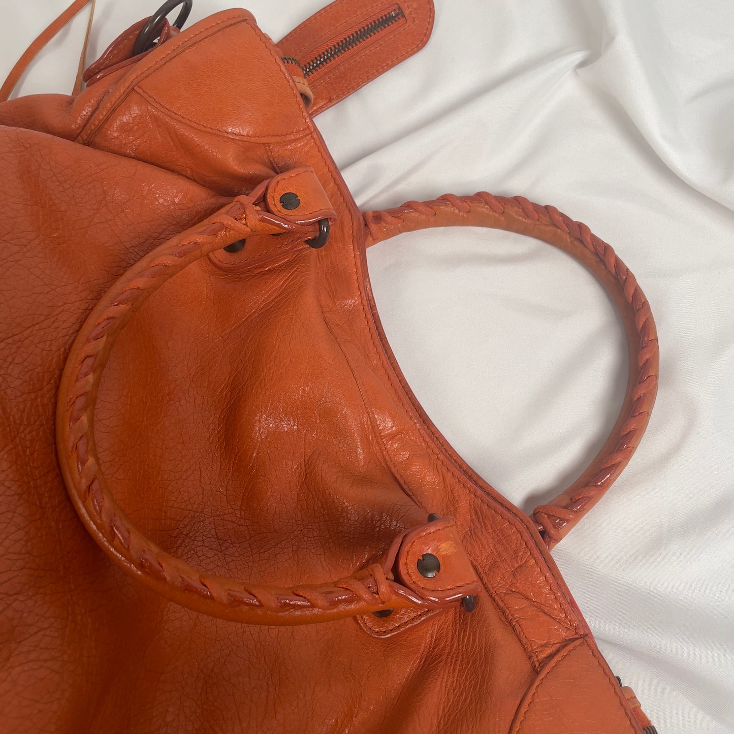 2010 Balenciaga city bag orange