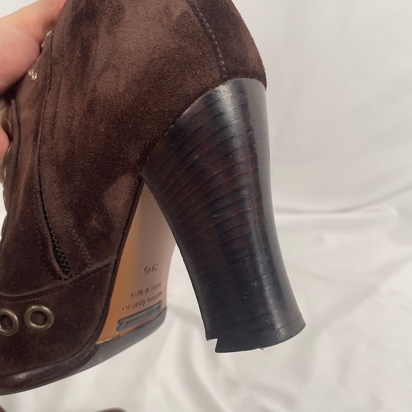 Dolce & Gabbana butterfly grommet heeled boots (36EU)
