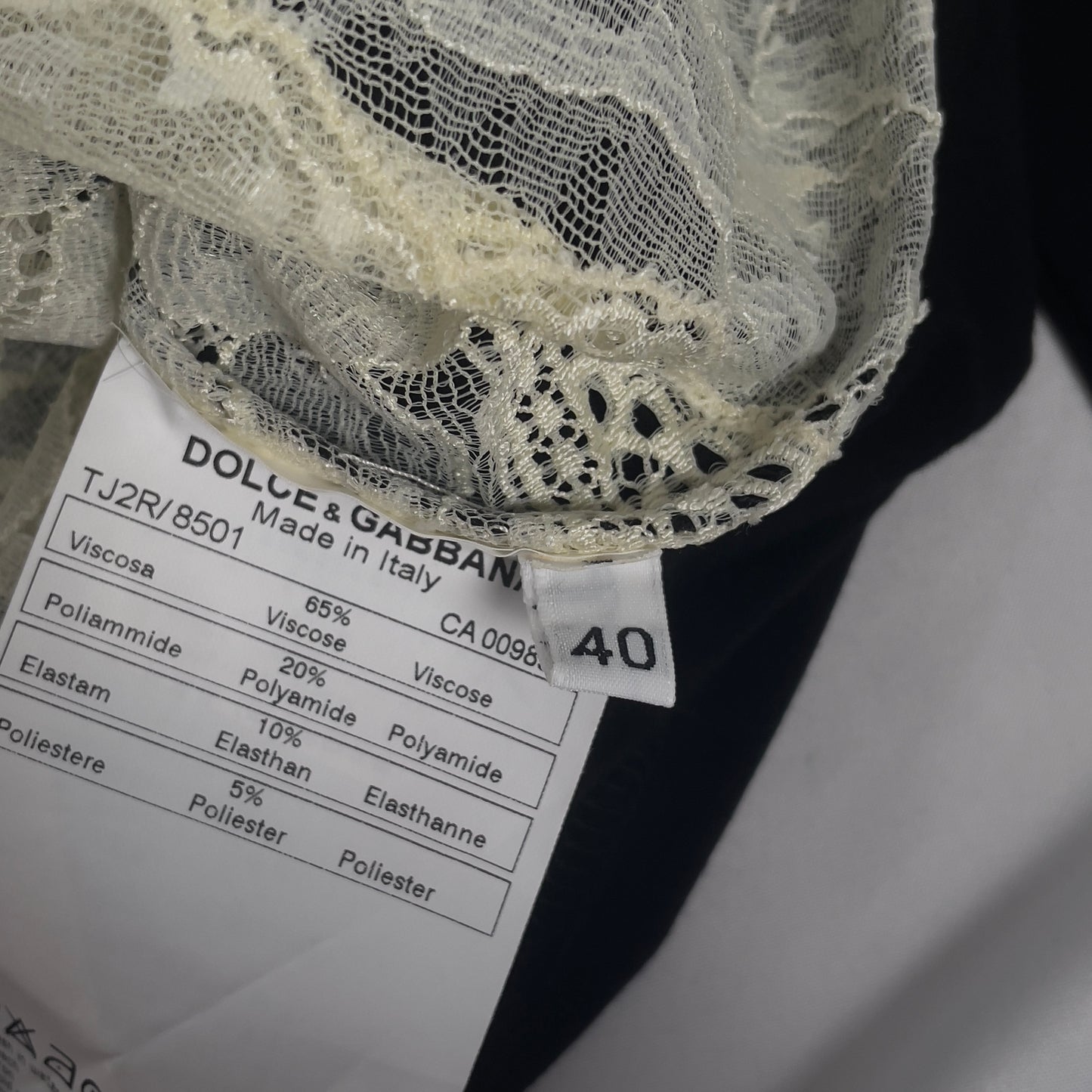 Dolce & gabbana 2000's Madonna lace henley top