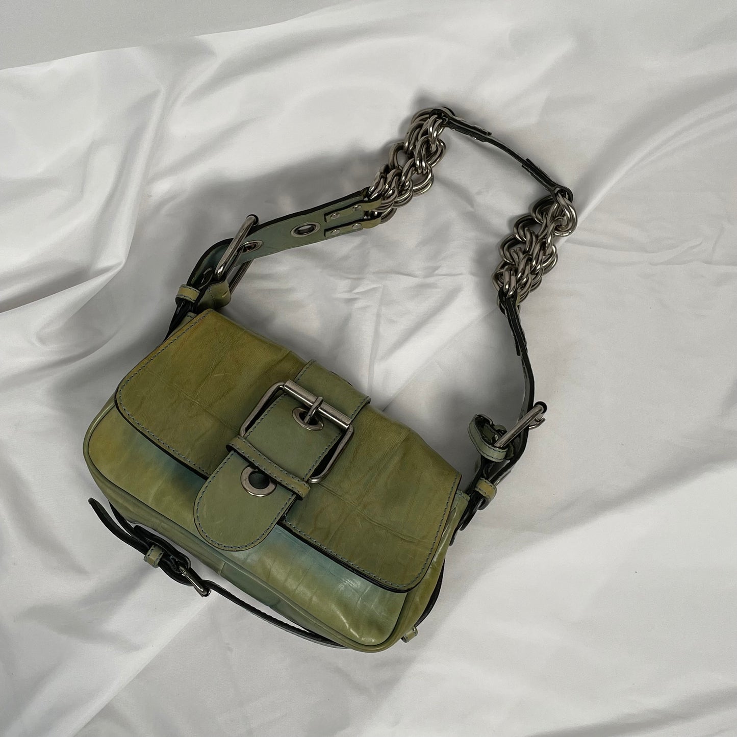 Chloé RARE green chain camera bag
