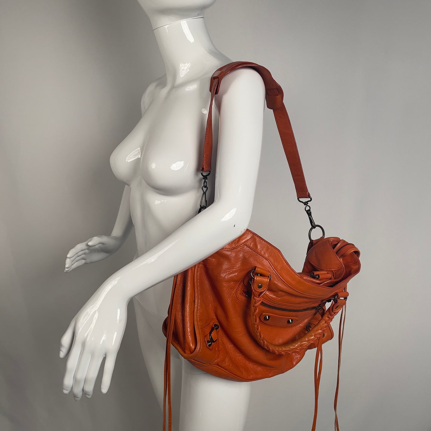 2010 Balenciaga city bag orange
