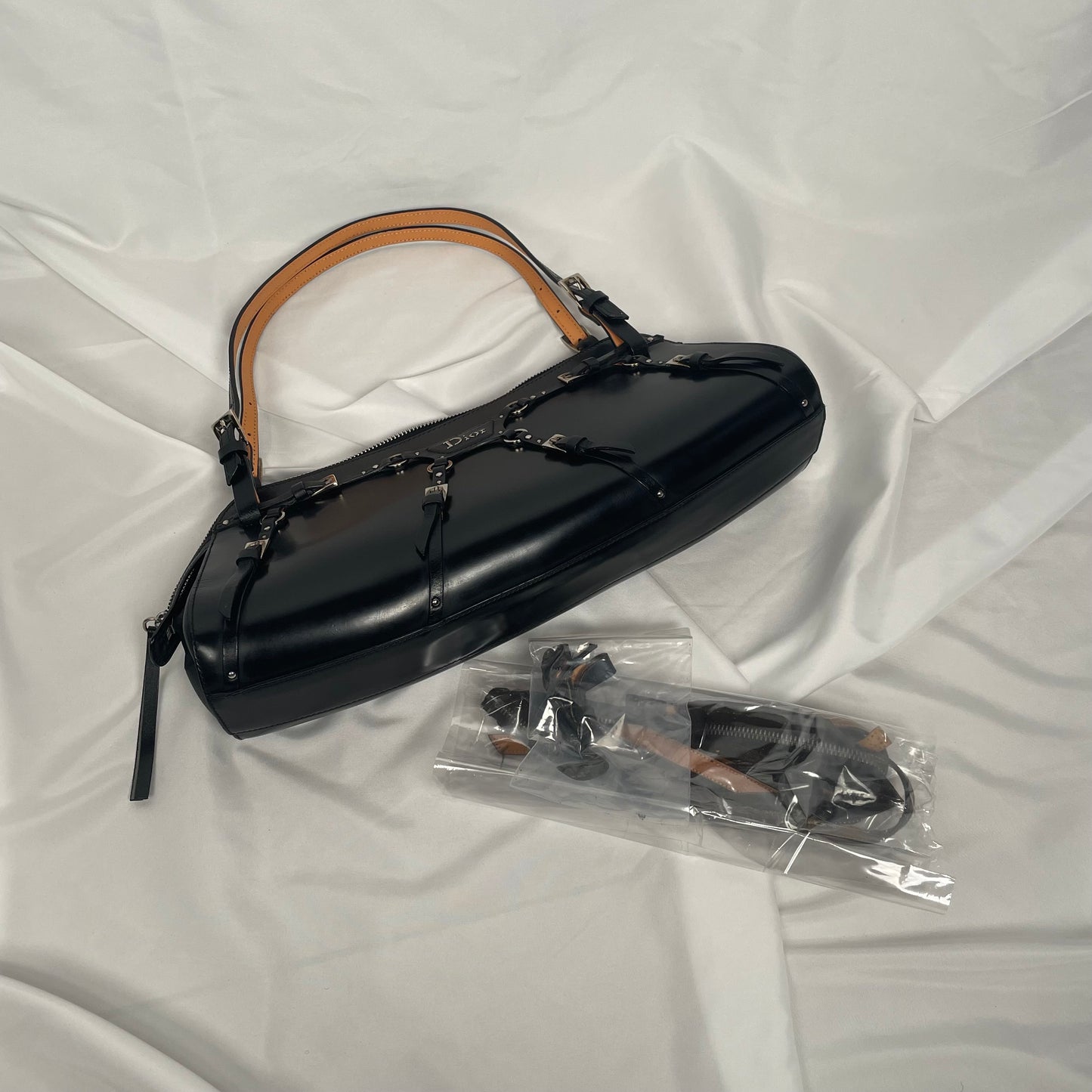 DIOR FW RTW 2003 Bondage shoulder bag