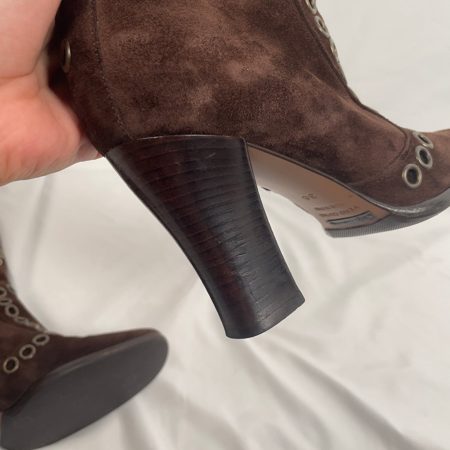 Dolce & Gabbana butterfly grommet heeled boots (36EU)