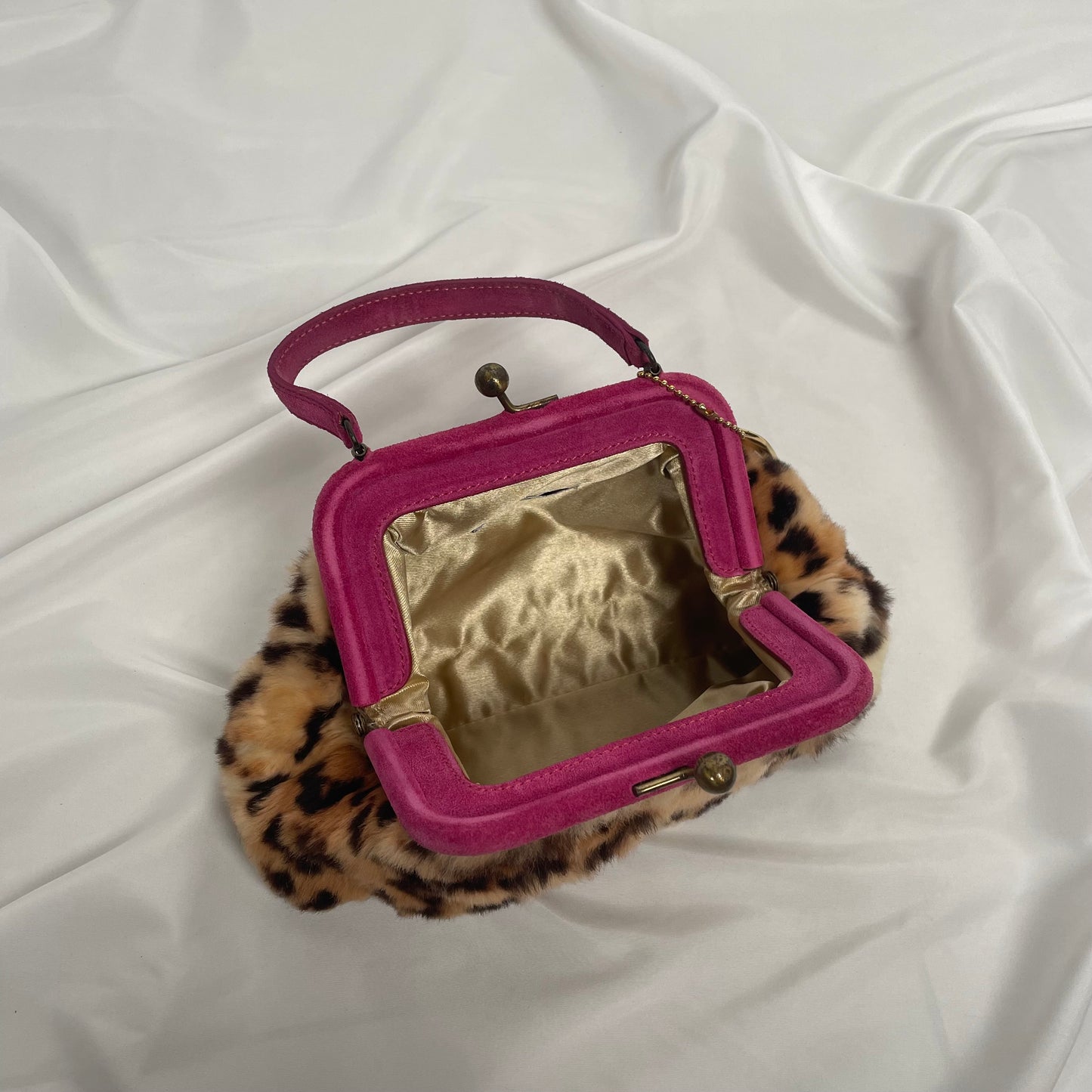 BLUGIRL BLUMARINE faux fur evening bag