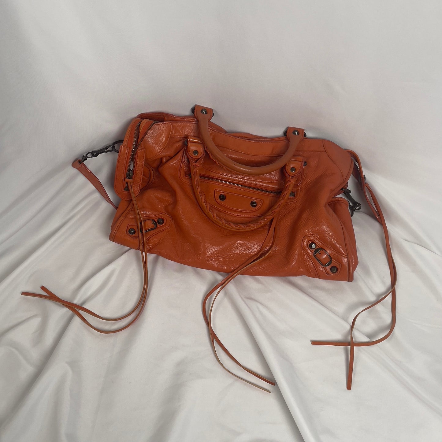 2010 Balenciaga city bag orange