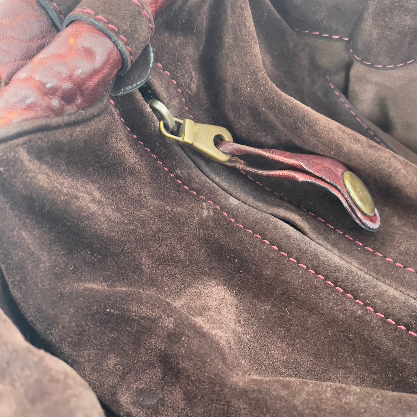 Chloé Maroon Silverado bag