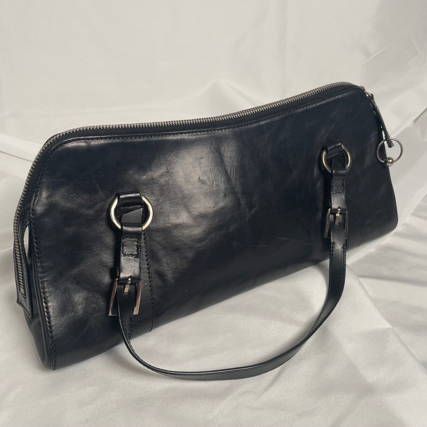 DIOR C.2003-2004 Hardcore piercing shoulder bag in black