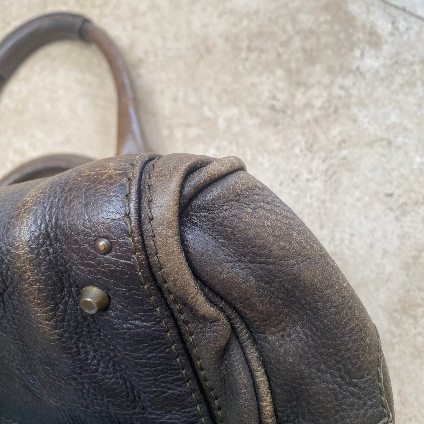 Chloe 2005 distressed brown paddington