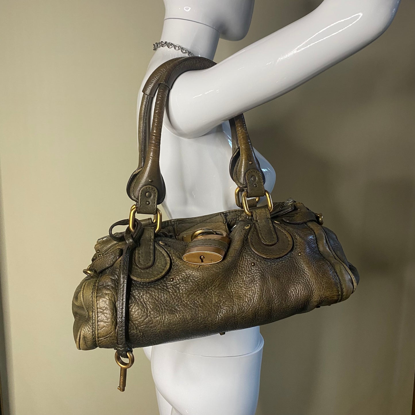 Chloe 2005 distressed brown paddington