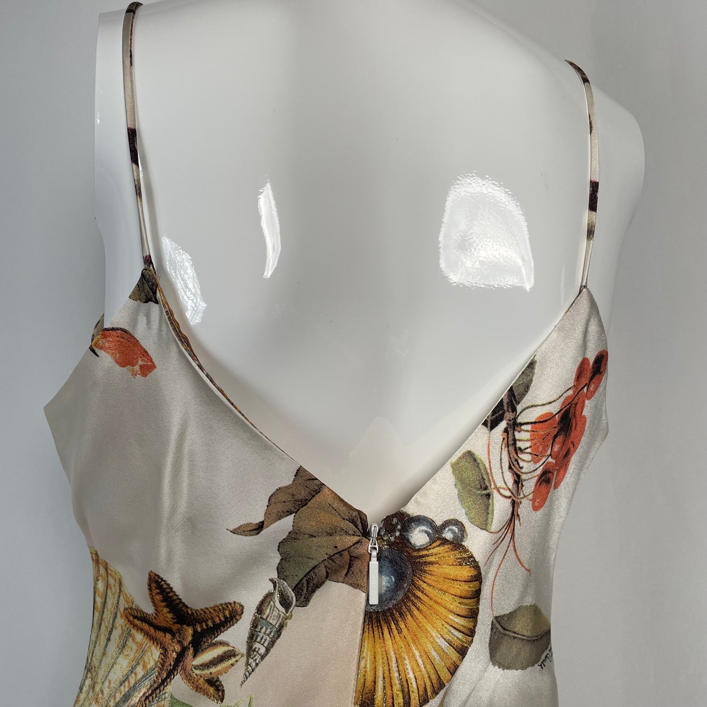 Roberto Cavalli SS2005 animal and seashell print dress