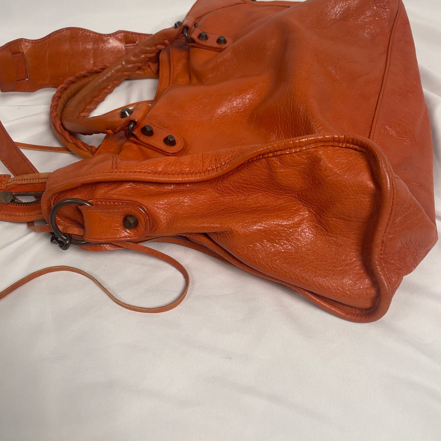 2010 Balenciaga city bag orange