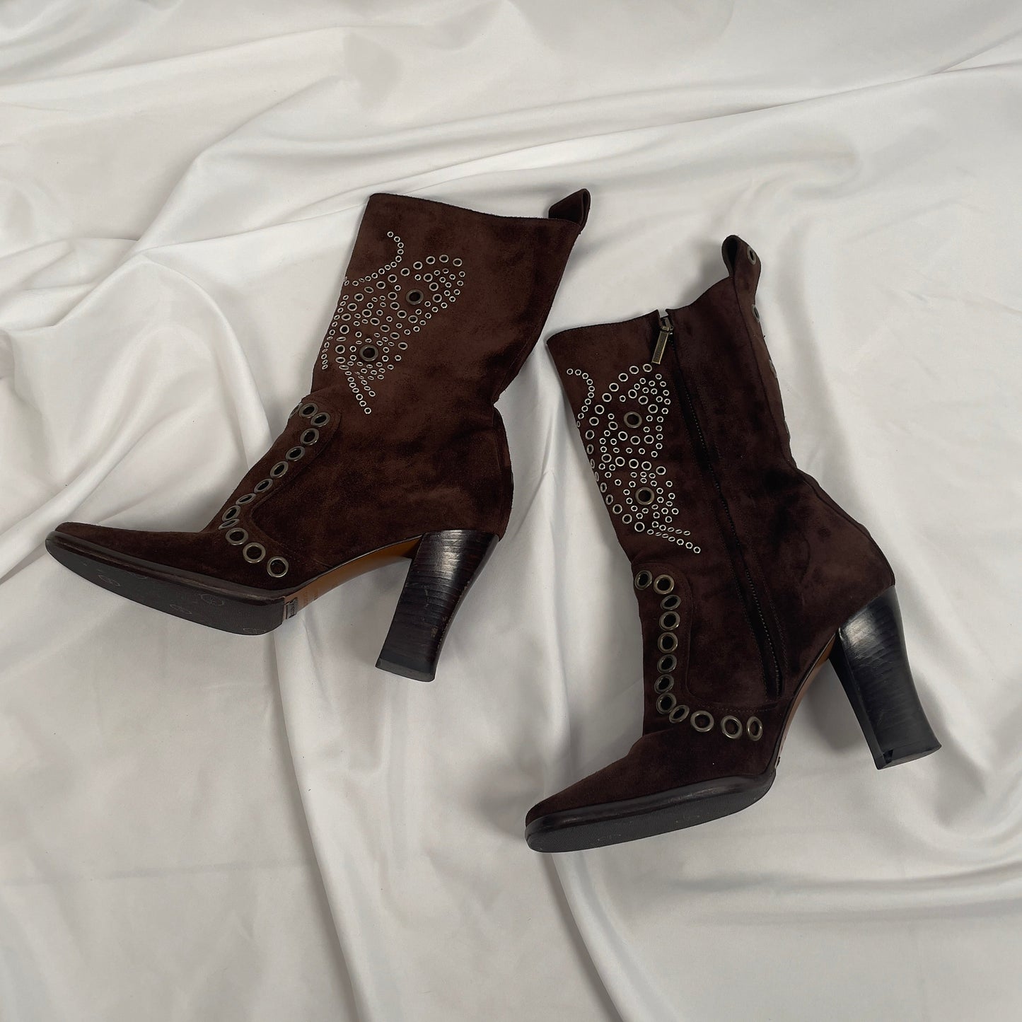 Dolce & Gabbana butterfly grommet heeled boots (36EU)