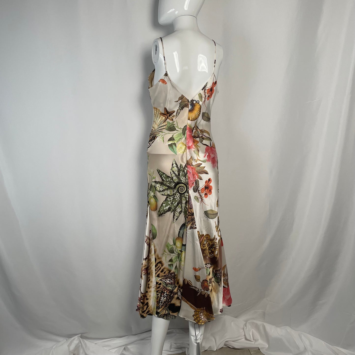 Roberto Cavalli SS2005 animal and seashell print dress