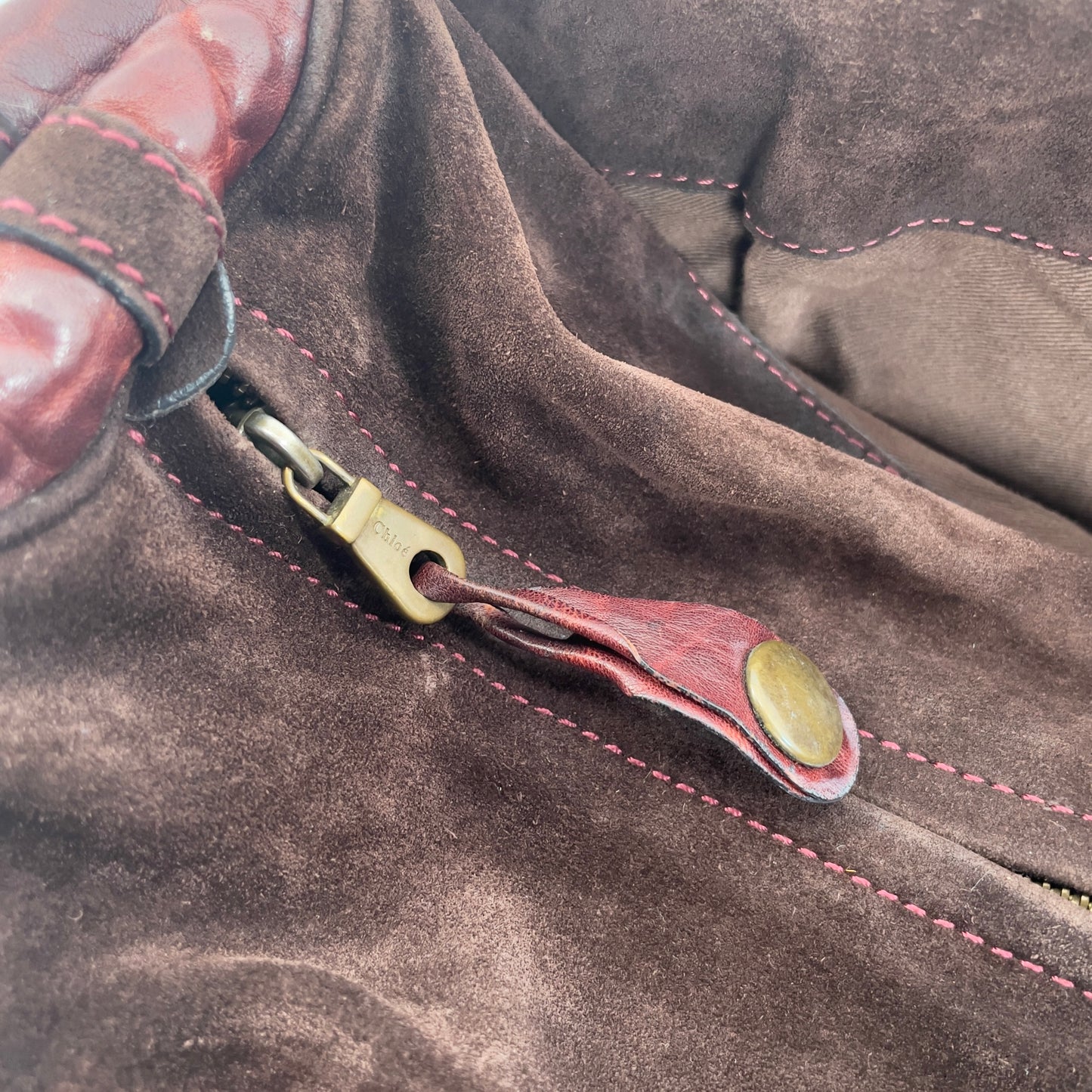 Chloé Maroon Silverado bag