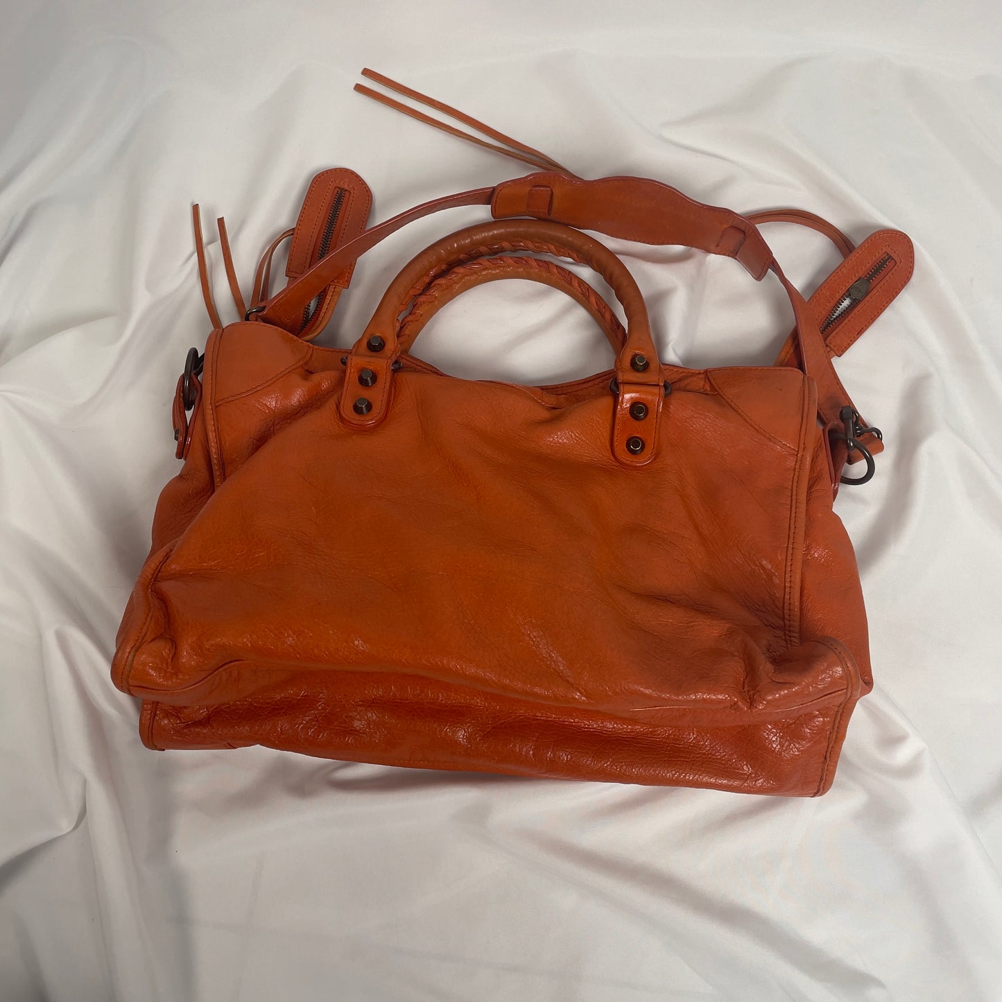 2010 Balenciaga city bag orange
