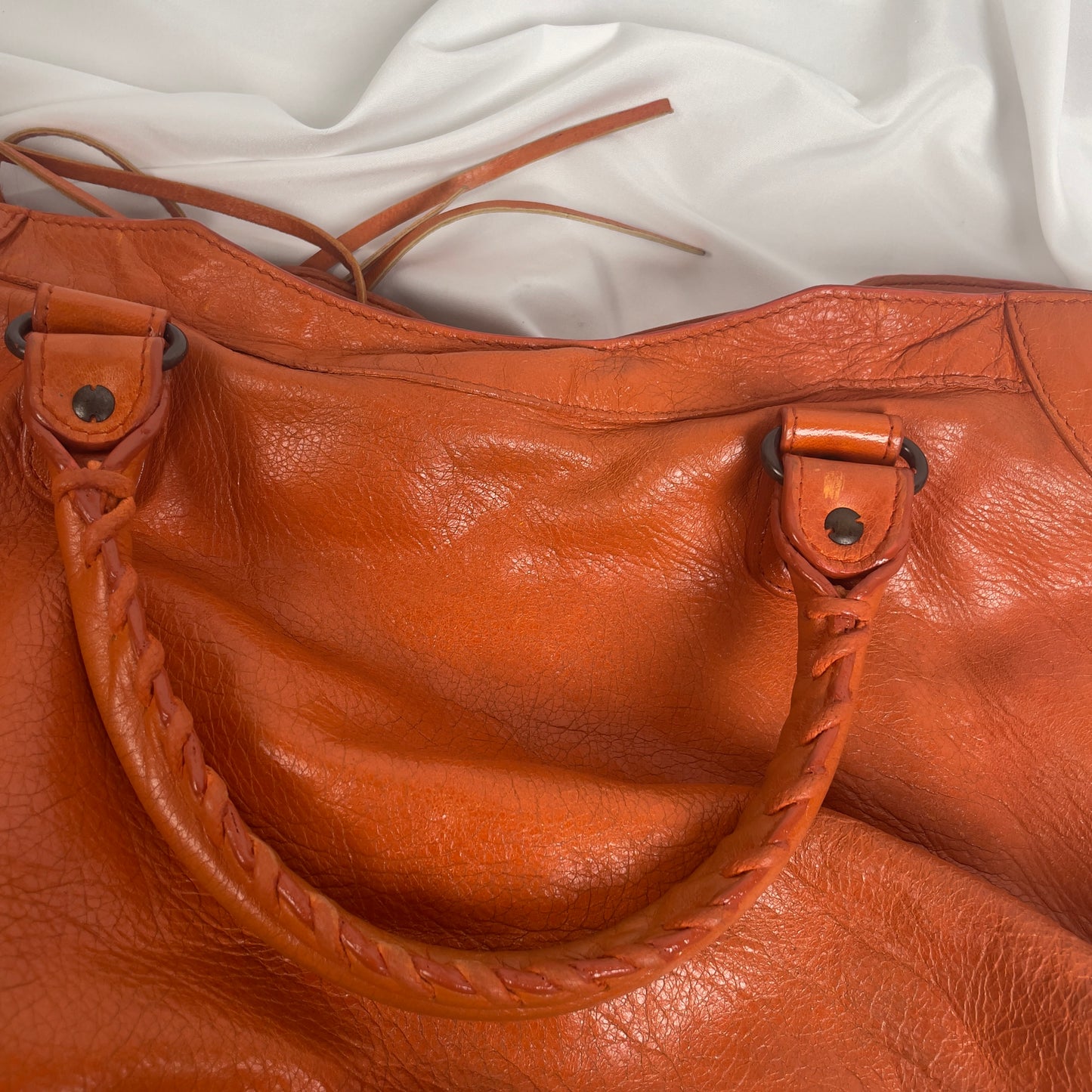 2010 Balenciaga city bag orange