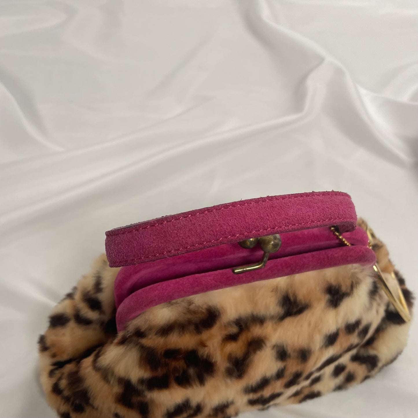 BLUGIRL BLUMARINE faux fur evening bag