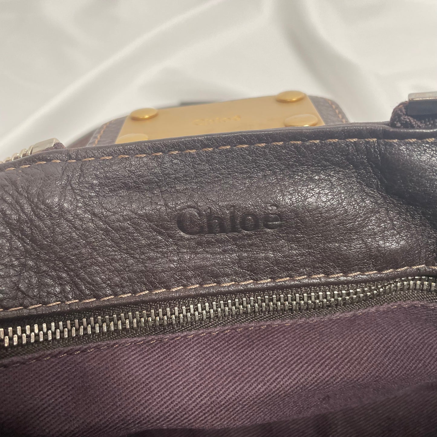 CHLOÉ 2011 brown paddington bag Swarovski