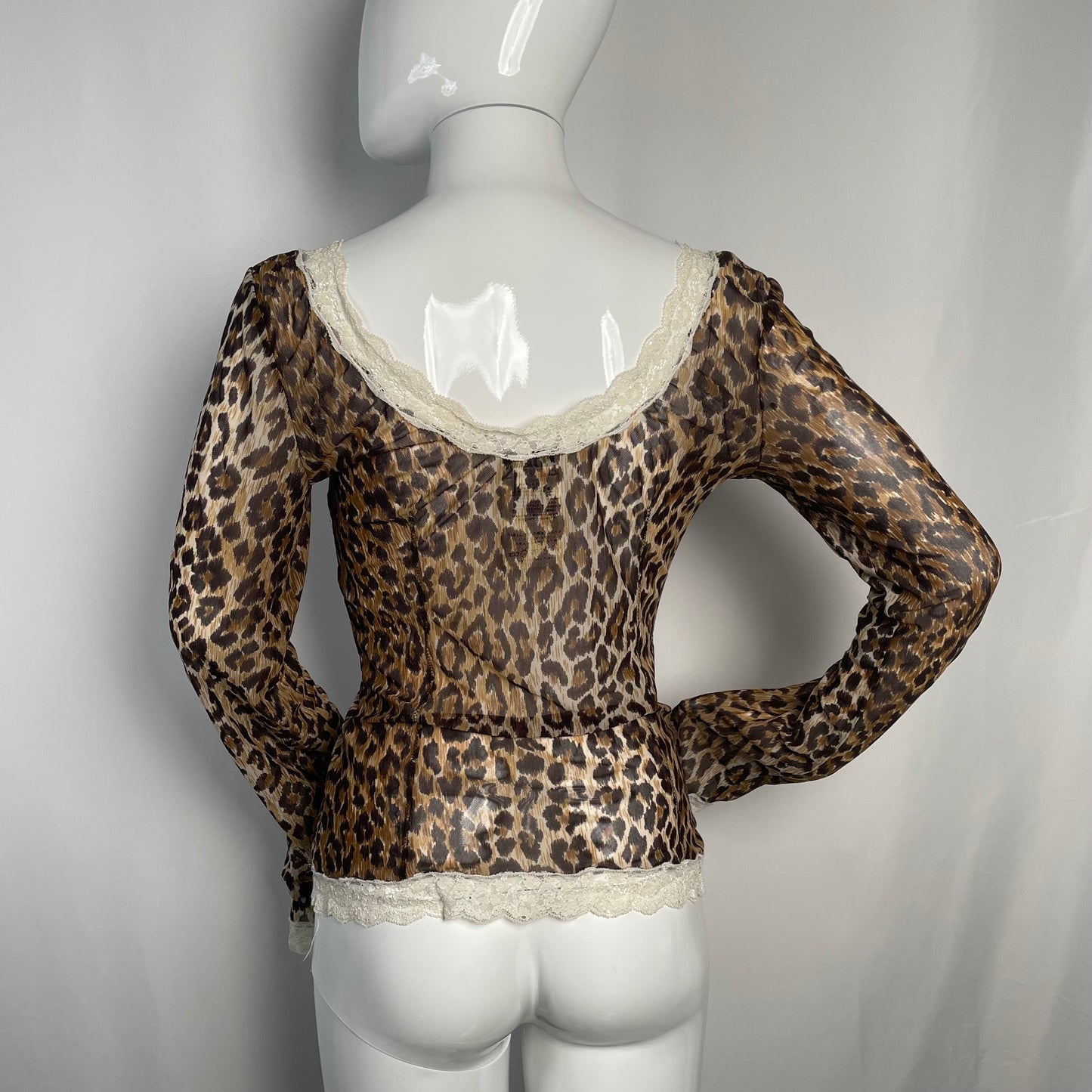 D&G leopard mesh long-sleeve (S)