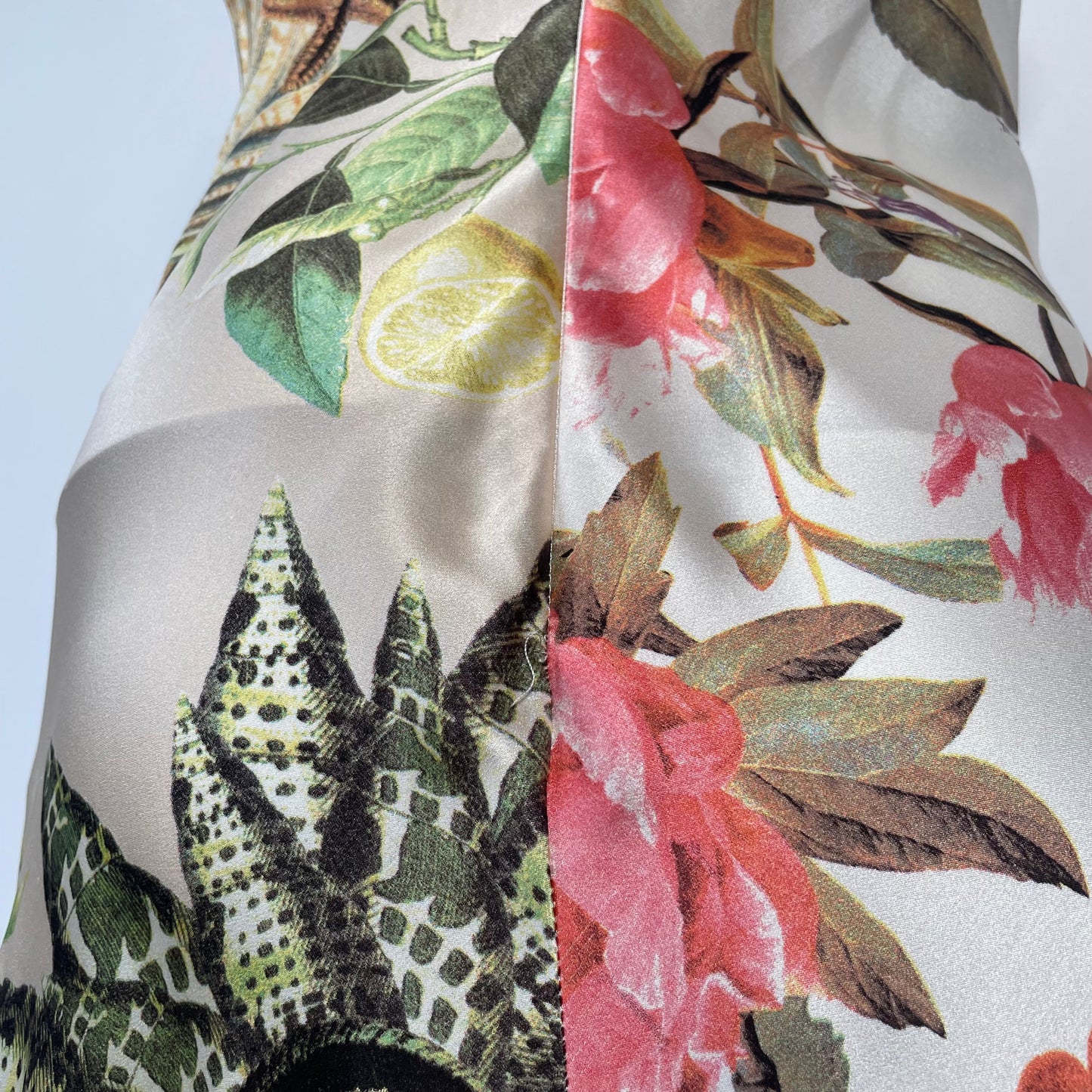 Roberto Cavalli SS2005 animal and seashell print dress