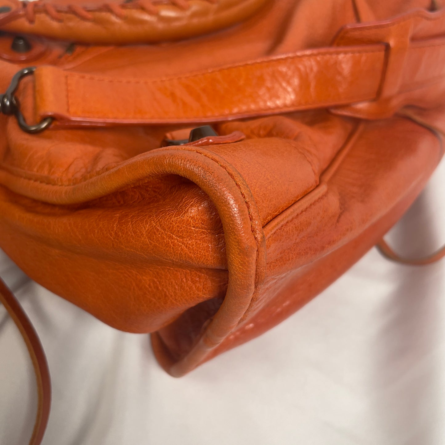 2010 Balenciaga city bag orange