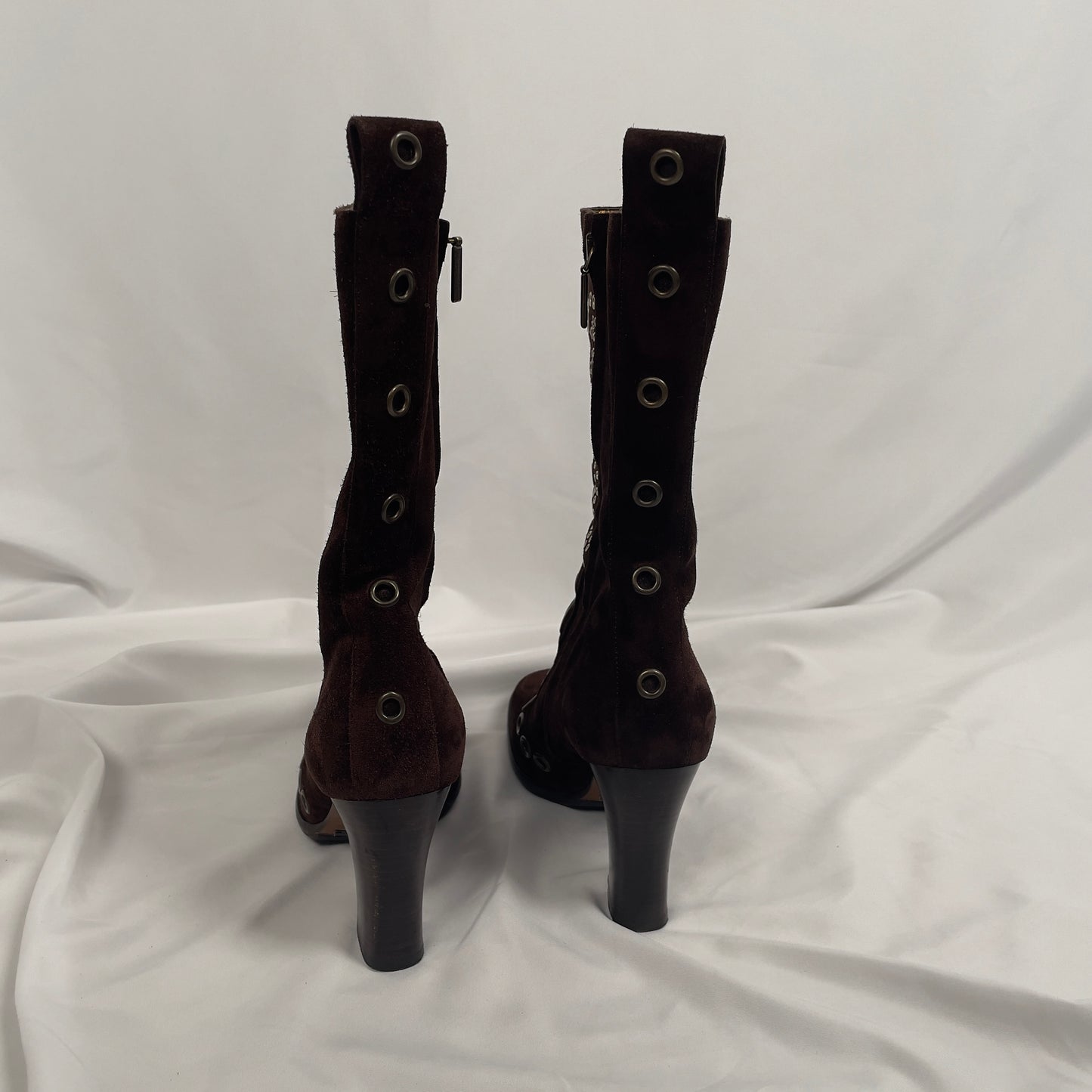 Dolce & Gabbana butterfly grommet heeled boots (36EU)