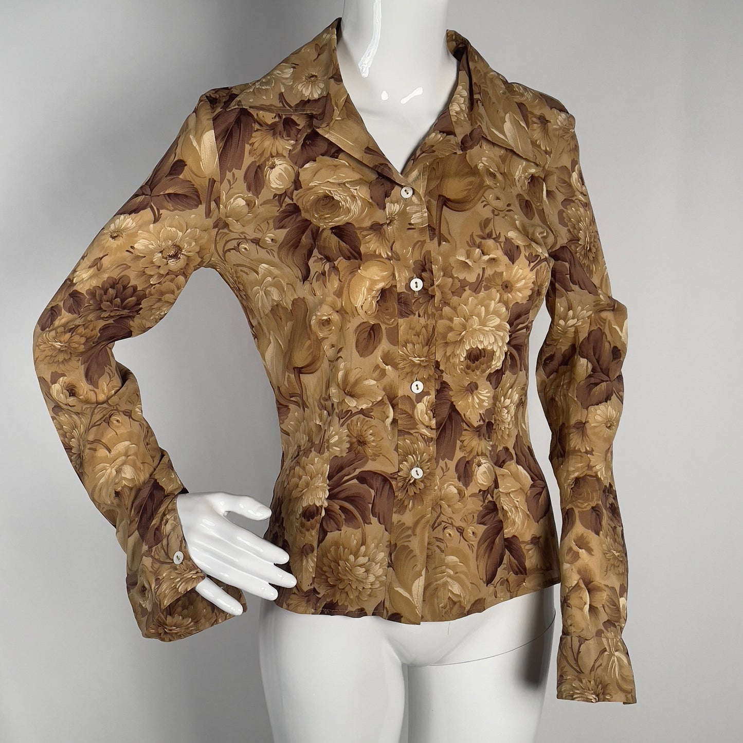 Dolce & Gabbana SS 1997 button up long sleeve top