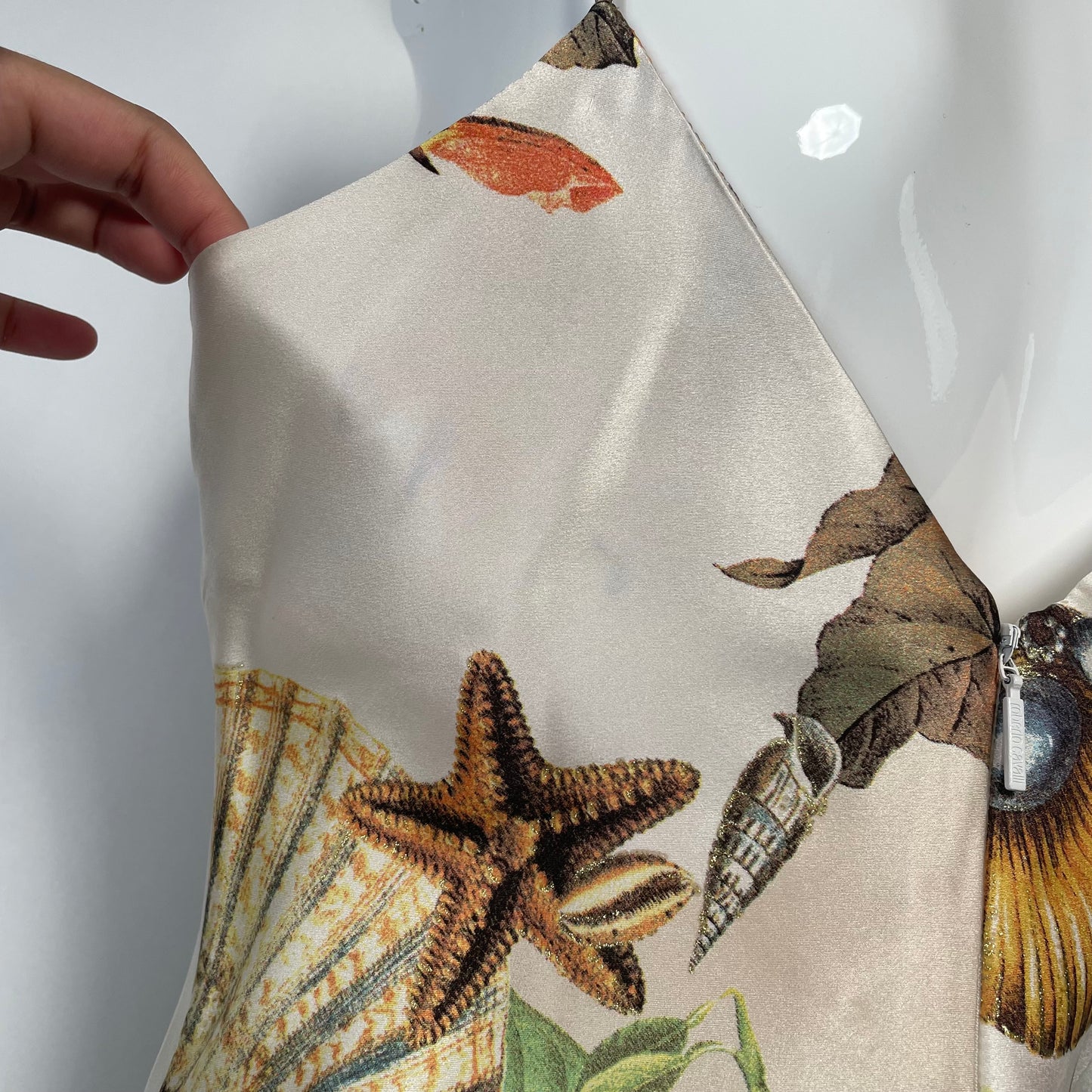 Roberto Cavalli SS2005 animal and seashell print dress
