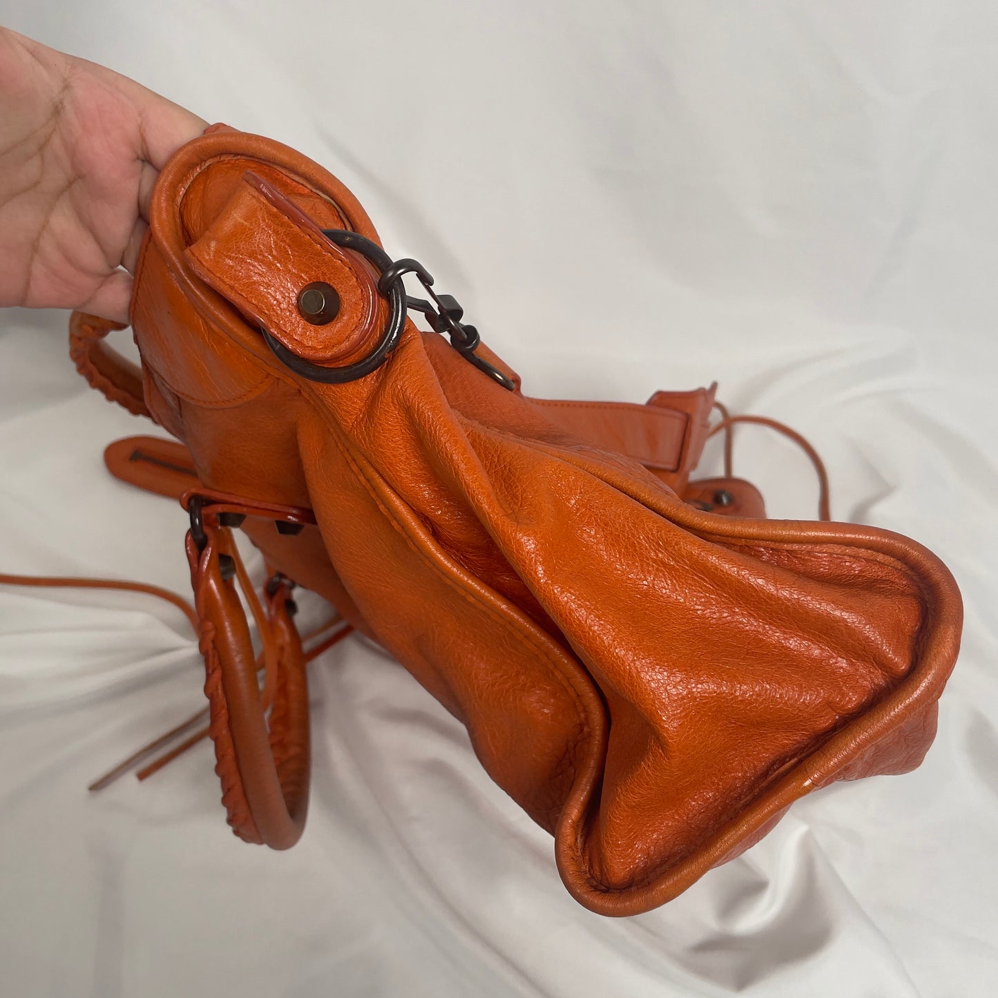 2010 Balenciaga city bag orange