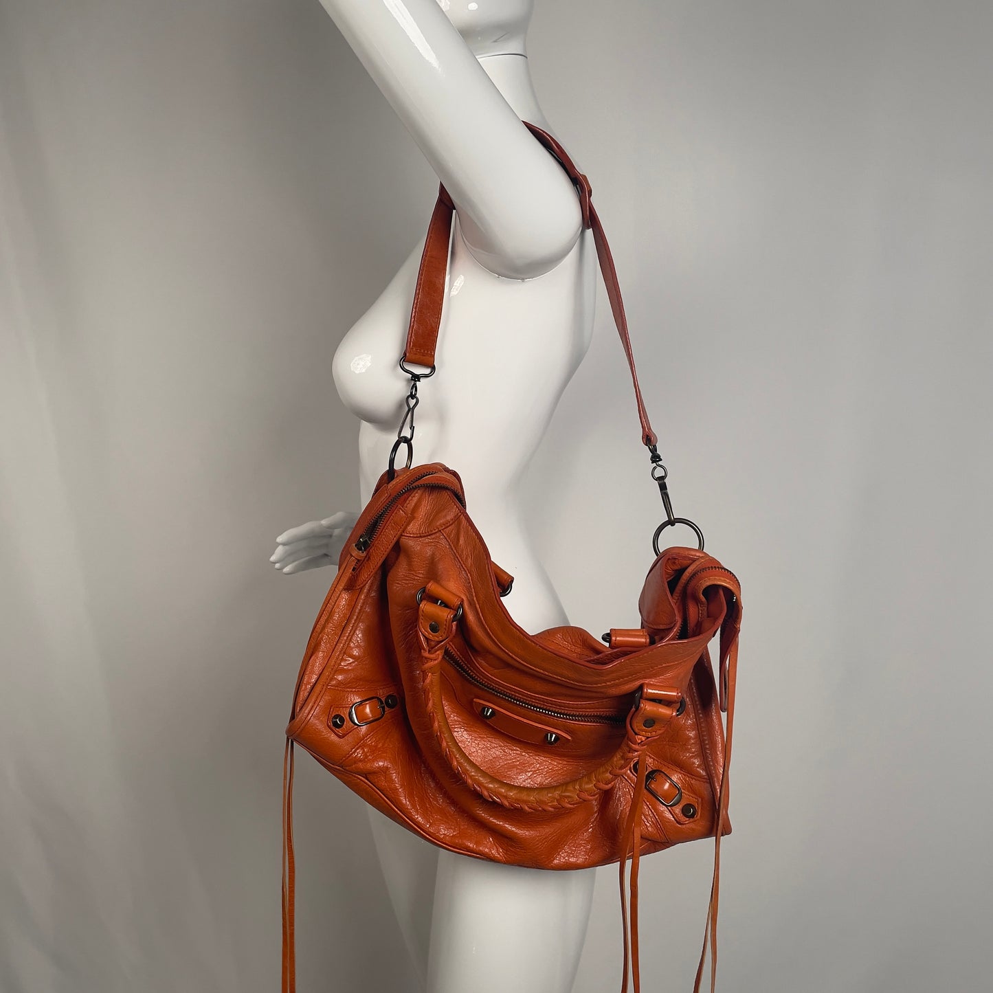 2010 Balenciaga city bag orange