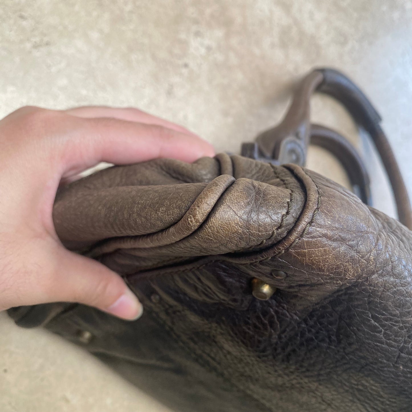 Chloe 2005 distressed brown paddington