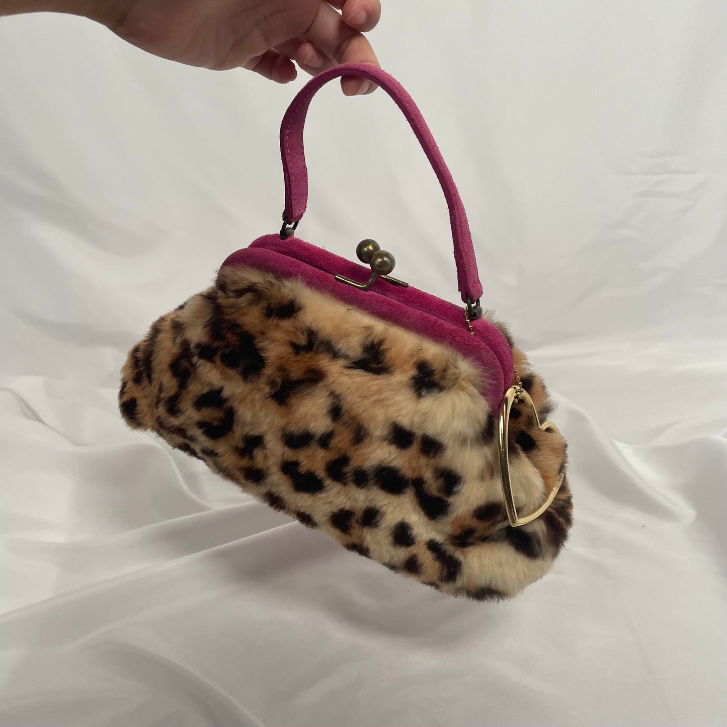 BLUGIRL BLUMARINE faux fur evening bag