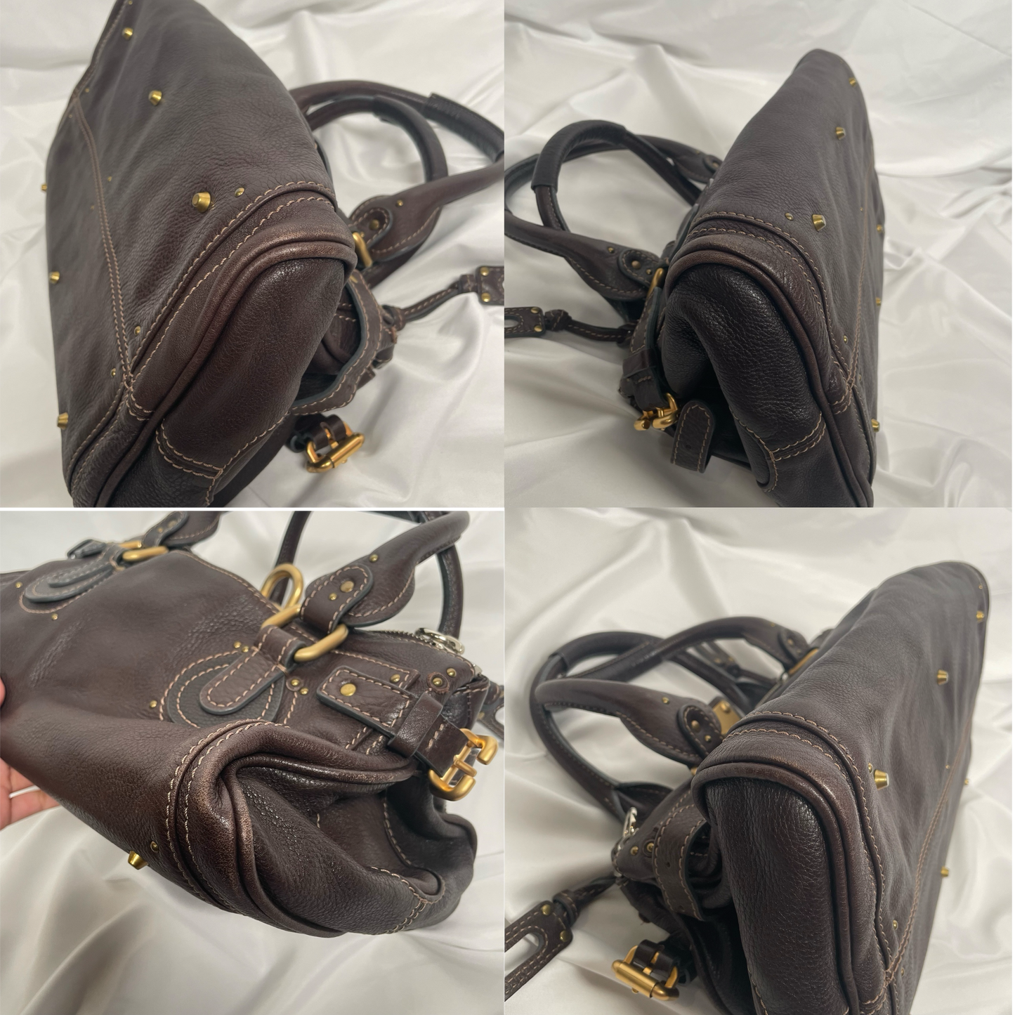 CHLOÉ 2011 brown paddington bag Swarovski