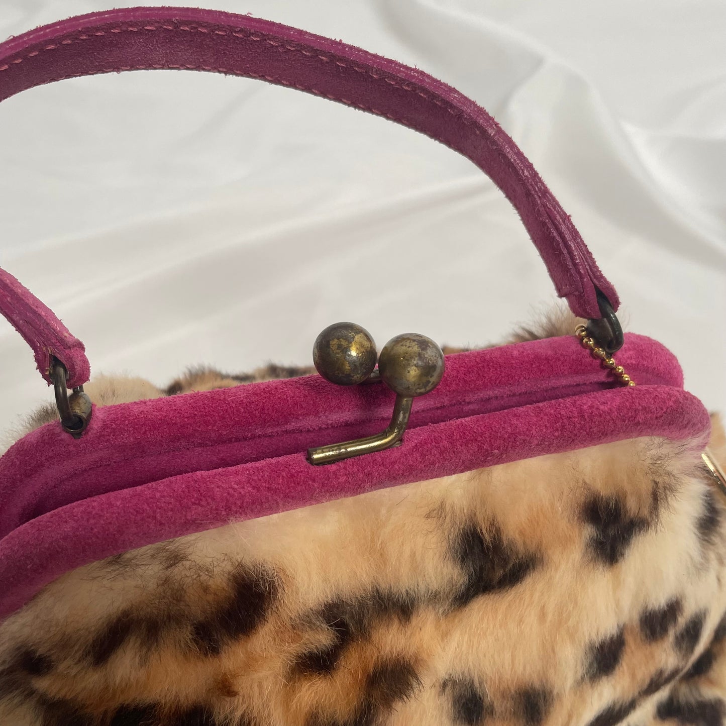 BLUGIRL BLUMARINE faux fur evening bag