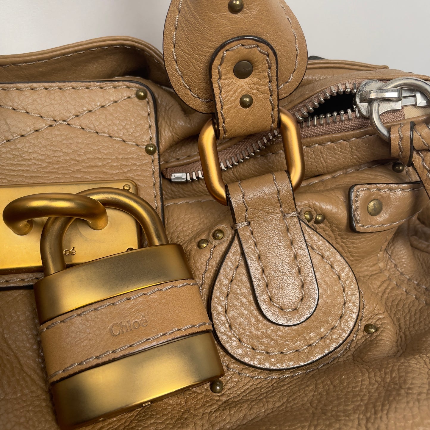 Chloé regular paddington beige
