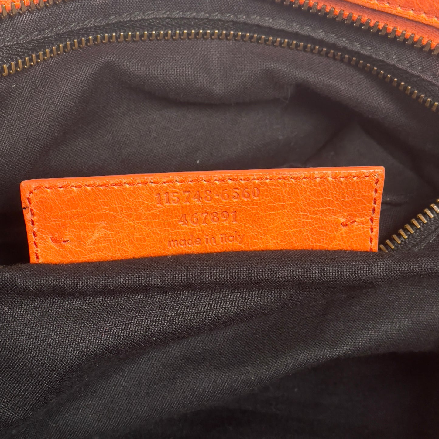 2010 Balenciaga city bag orange
