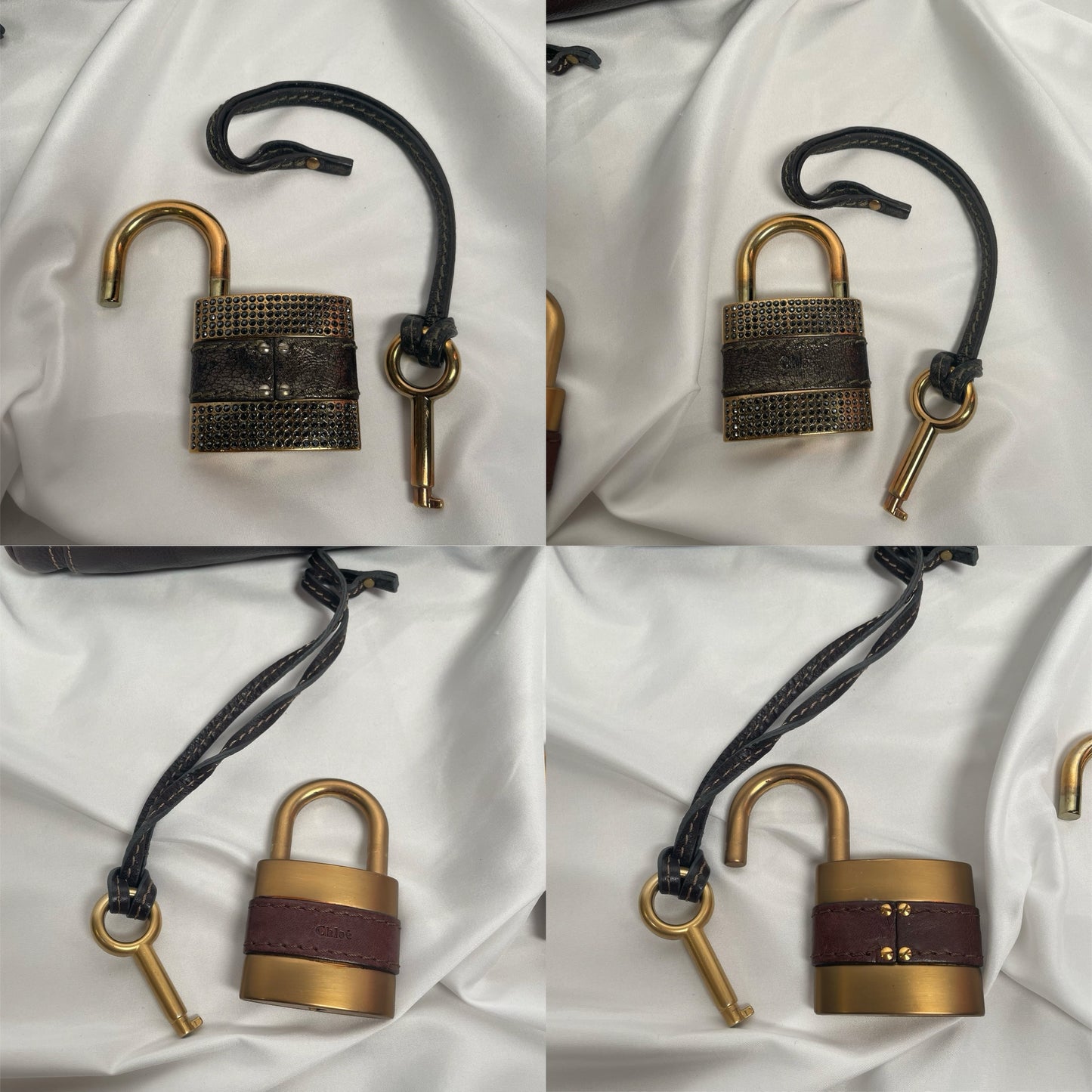 CHLOÉ 2011 brown paddington bag Swarovski
