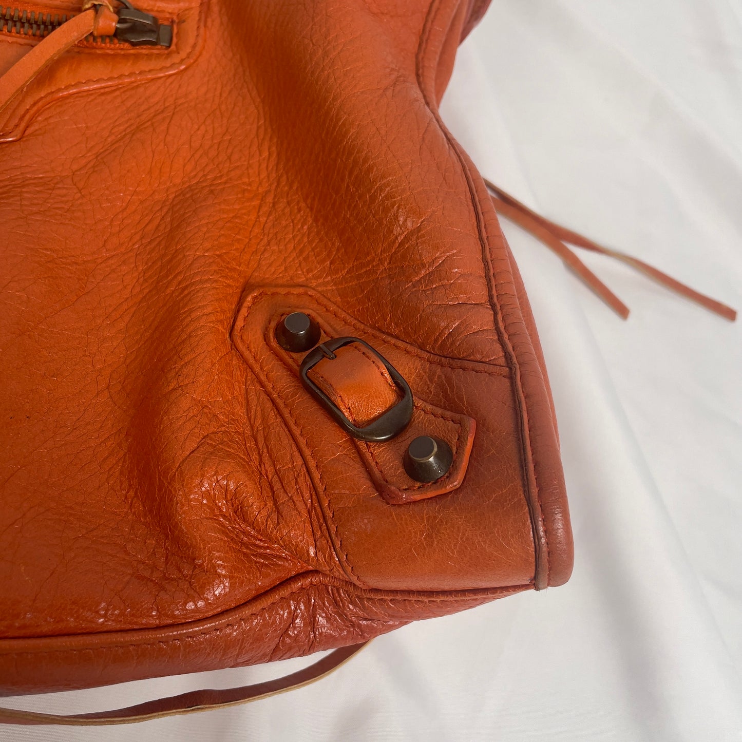 2010 Balenciaga city bag orange