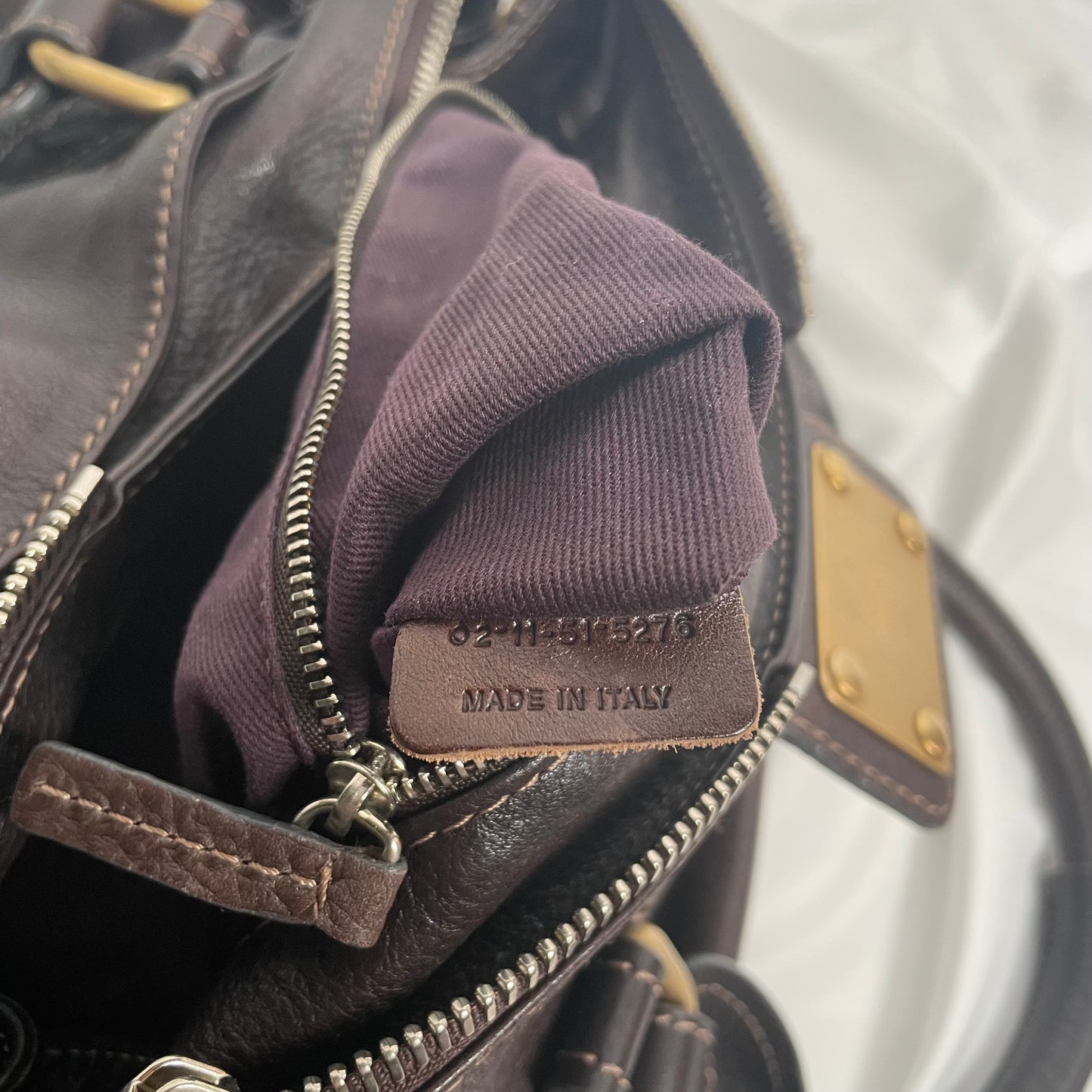 CHLOÉ 2011 brown paddington bag Swarovski