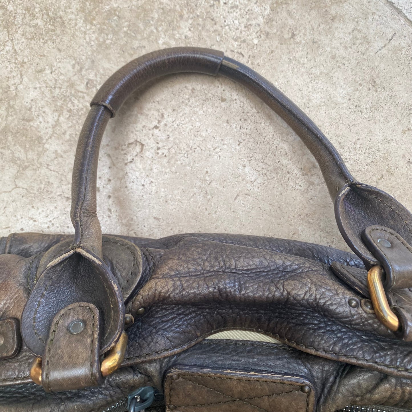 Chloe 2005 distressed brown paddington