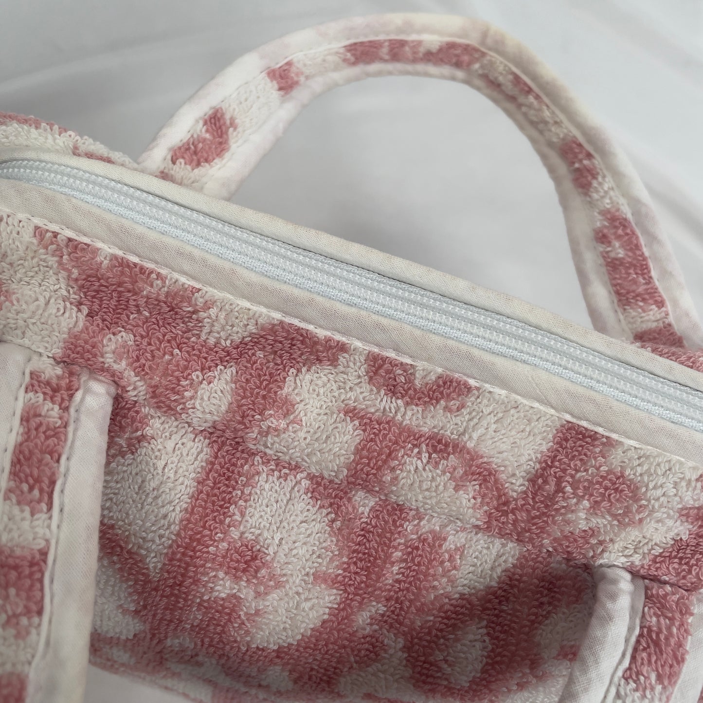 Dior pink trotter terry towel bag