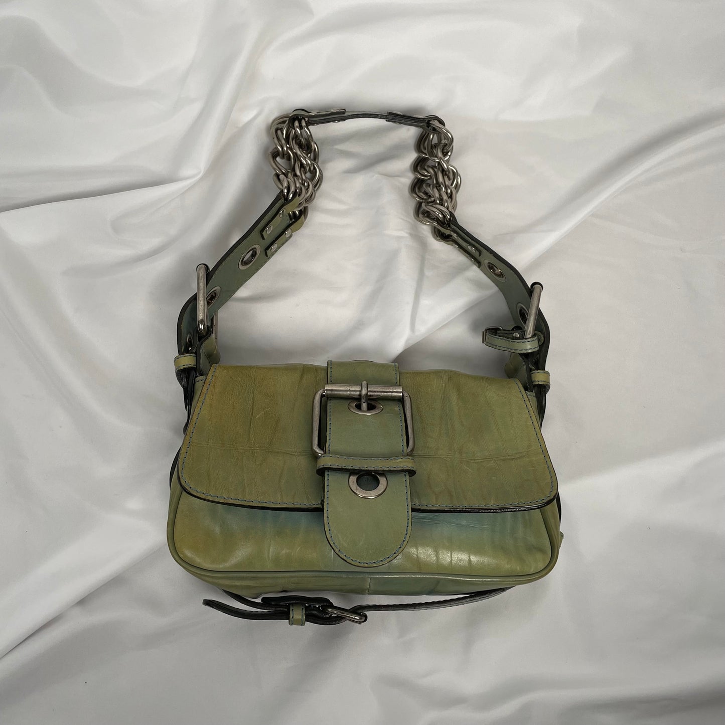 Chloé RARE green chain camera bag